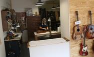 Restoration Guitar's work space in Cincinnati, OH